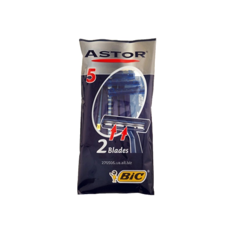 Bic Astor 2 Blades Razor 5 Pieces | Bic In Lebanon