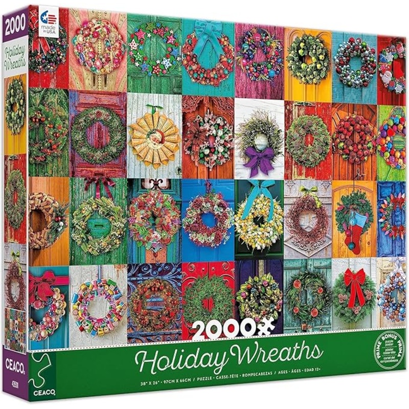 Ceaco Holiday Wreaths Jigsaw Puzzle | Ceaco In Lebanon