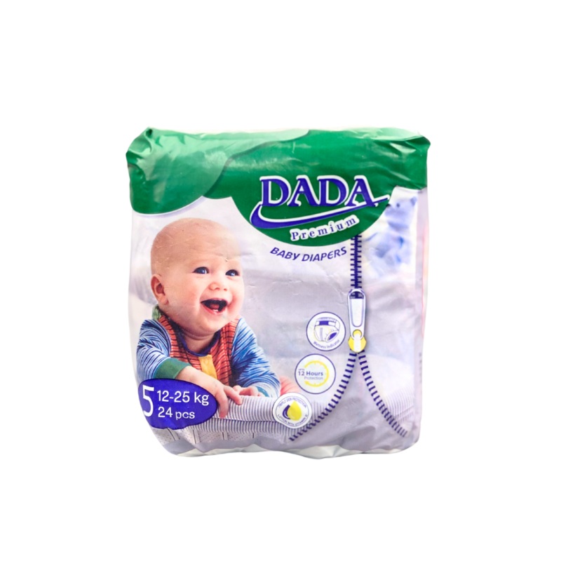 Dada Premium Baby Diapers Size 5  12-25 Kg  (24 pcs)
