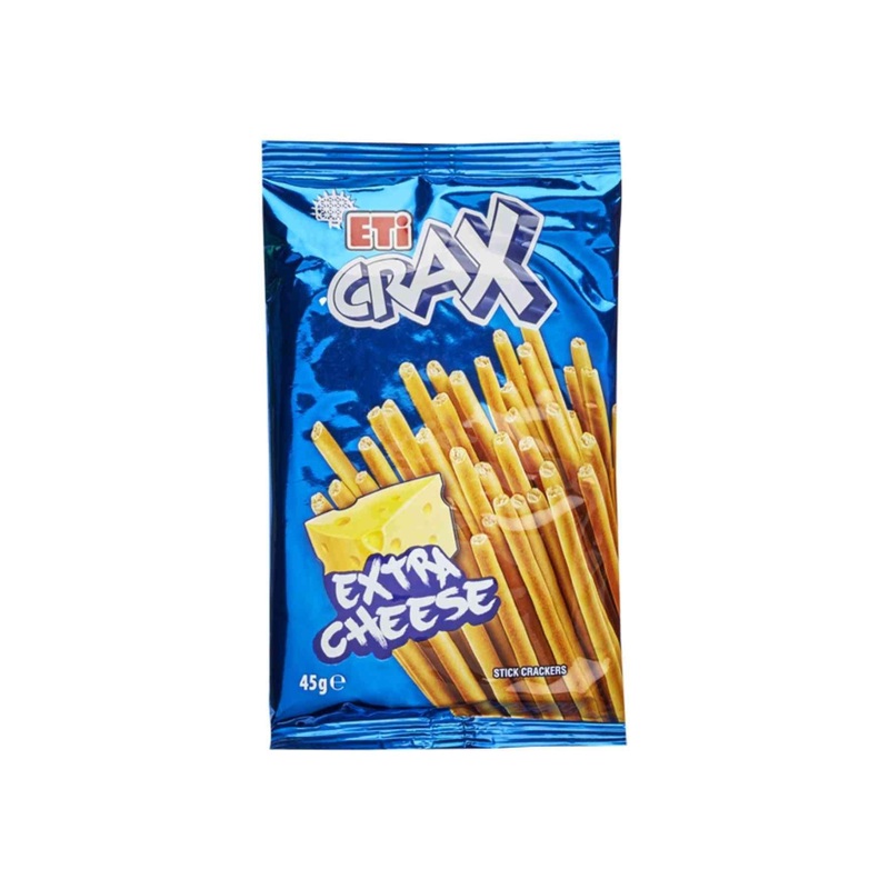 Eti Crax Sticks Extra Cheese Crackers Breadsticks Snacks 45g | Eti In Lebanon