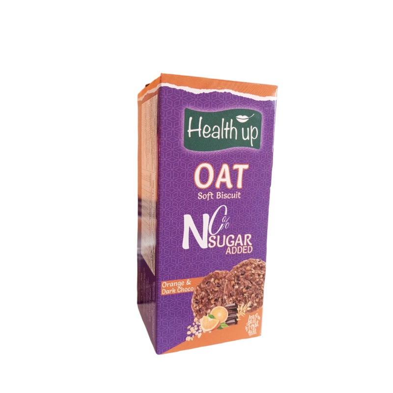 Health Up Oat Soft Biscuit No Added Sugar Orange & Dark Choco 90g | Health Up In Lebanon