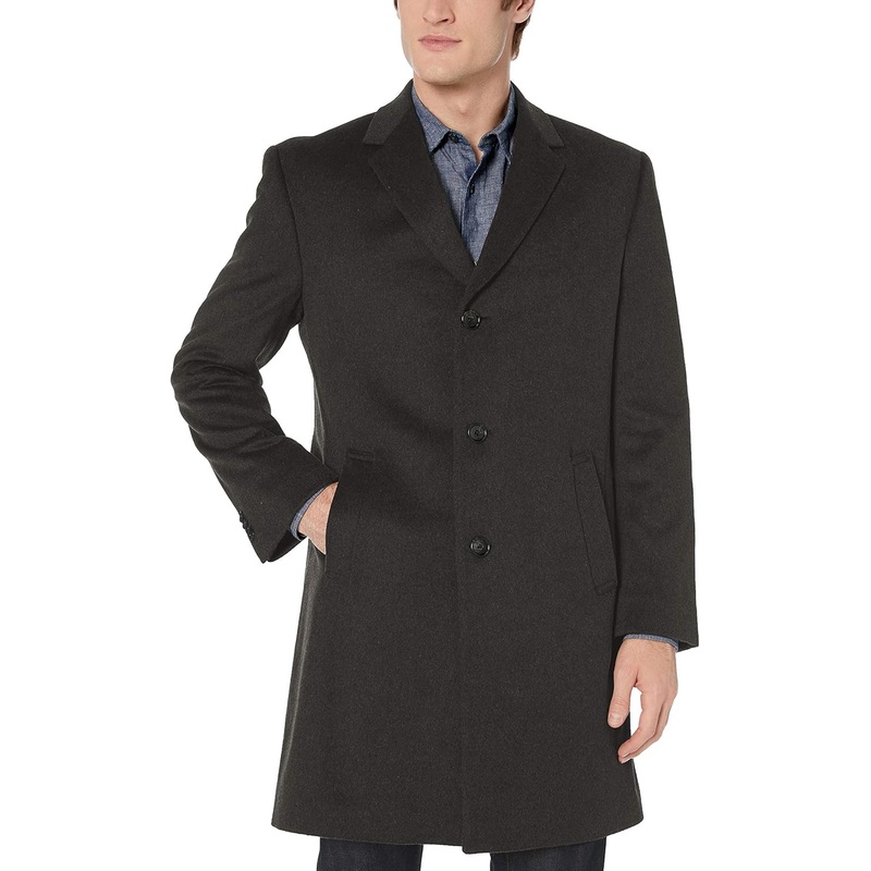 Kenneth Cole Men’s Grey Classic Fit OverCoat  |Kenneth Cole  In Lebanon