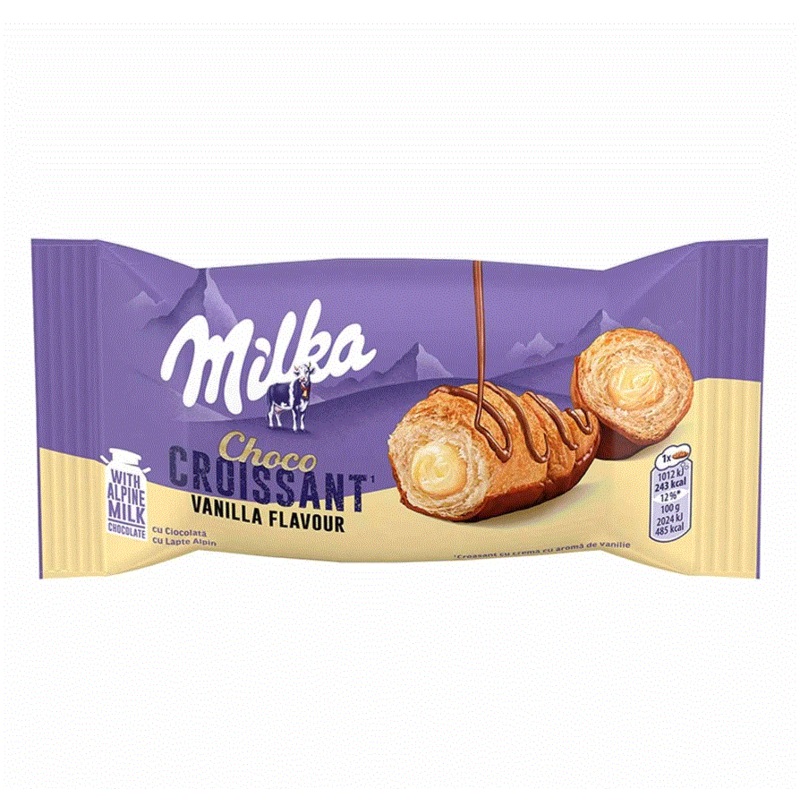 Milka Chocolate Croissant Vanilla 50g  | Milka In Lebanon