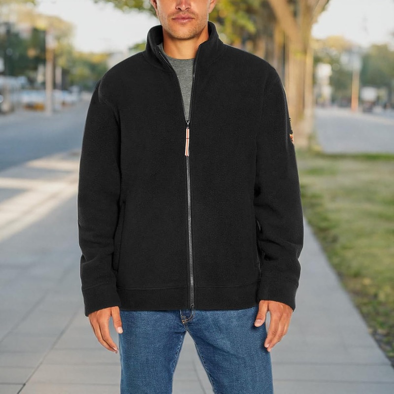 Orvis Men’s Black Fleece Full Zip Jacket| Orvis In Lebanon