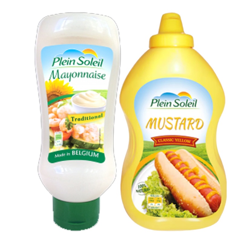 Plein Soleil Mayonnaise 450ml + Plein Soleil Mustard 225g Free