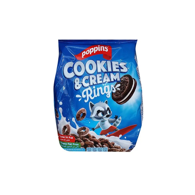 Poppins Corn Flakes Cookies & Cream Rings 150g | Poppins In Lebanon