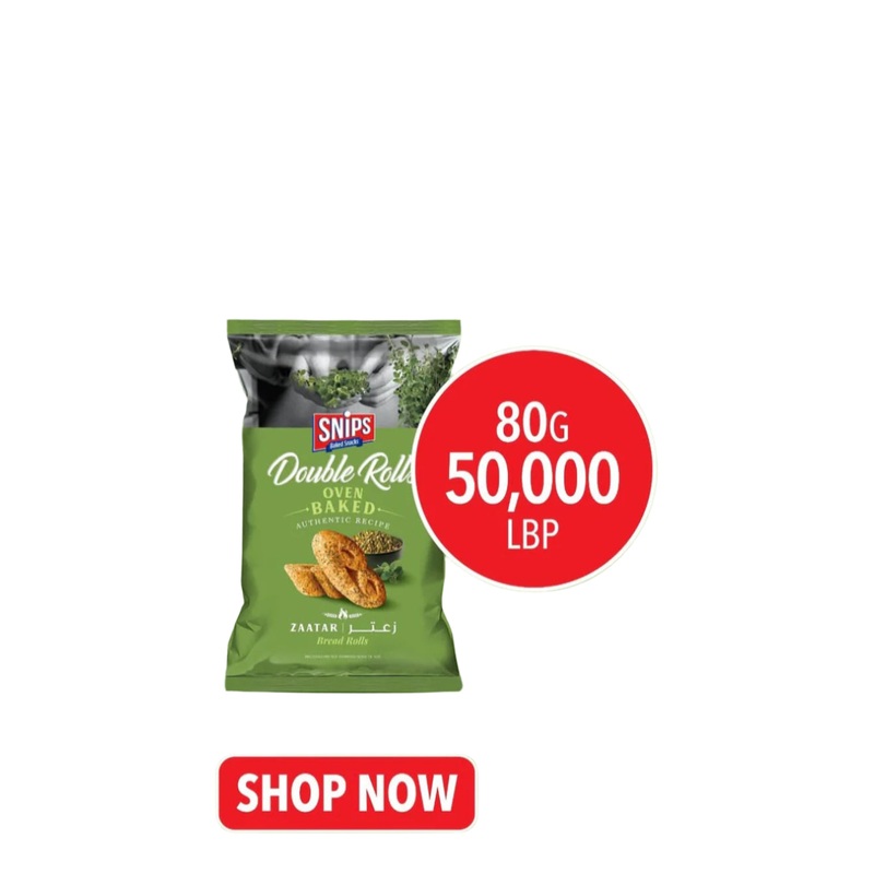 Snips Double Rolls Zaatar 80g | Snips In Lebanon