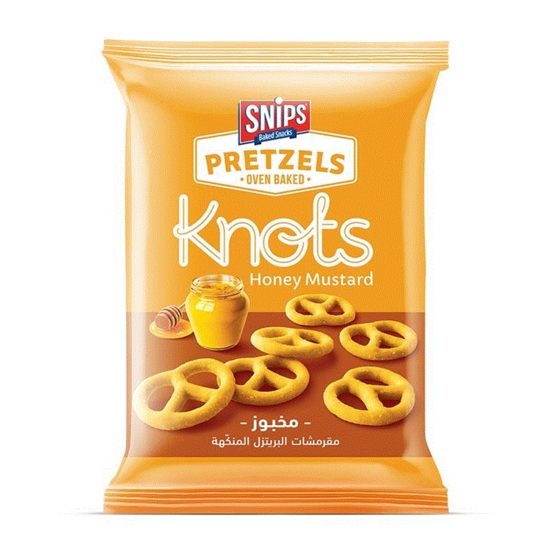 Snips Pretzels Oven Baked Honey Mustard Knots 120g | Snips In Lebanon