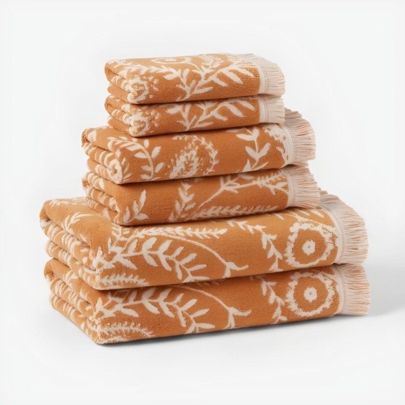 Threshold Mustard Yellow Bath Towels, Hand Towels and Washcloth 6pcs Set | Threshold In Lebanon