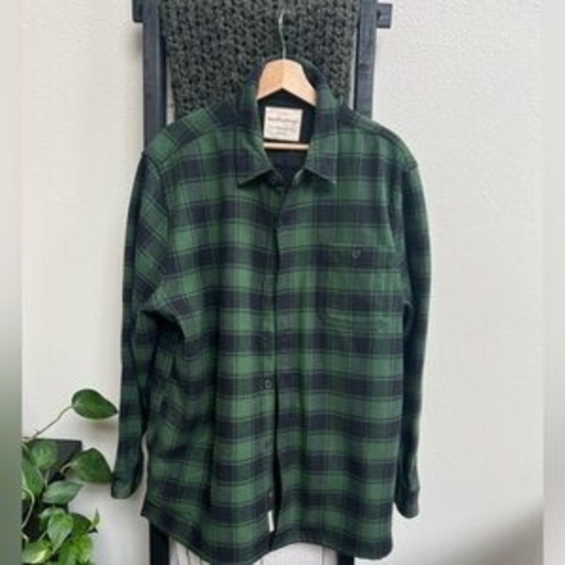 WeatherProof Men’s Green Checkered Long Sleeve Shirt |WeatherProof  In Lebanon