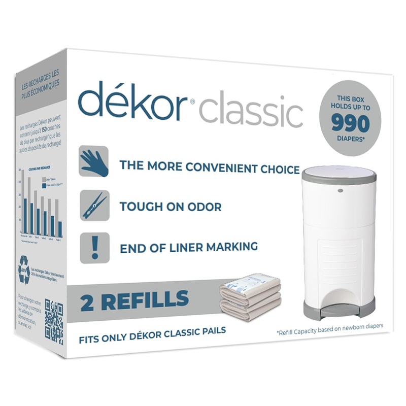 Diaper Dekor Classic Diaper Pail Refills | Dekor In Lebanon
