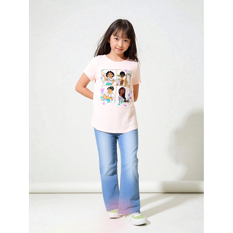 Disney Girl’s Pink Encanto Printed T-Shirt | Disney In Lebanon