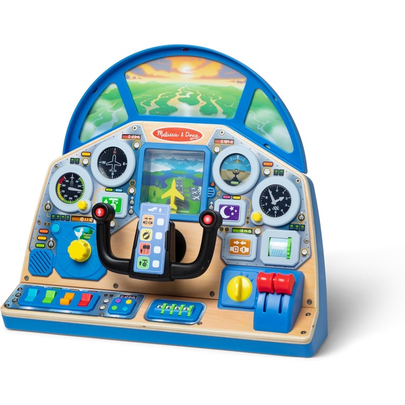 Melissa & Doug Jet Pilot Interactive Dashboard Wooden Toy | Melissa & Doug In Lebanon