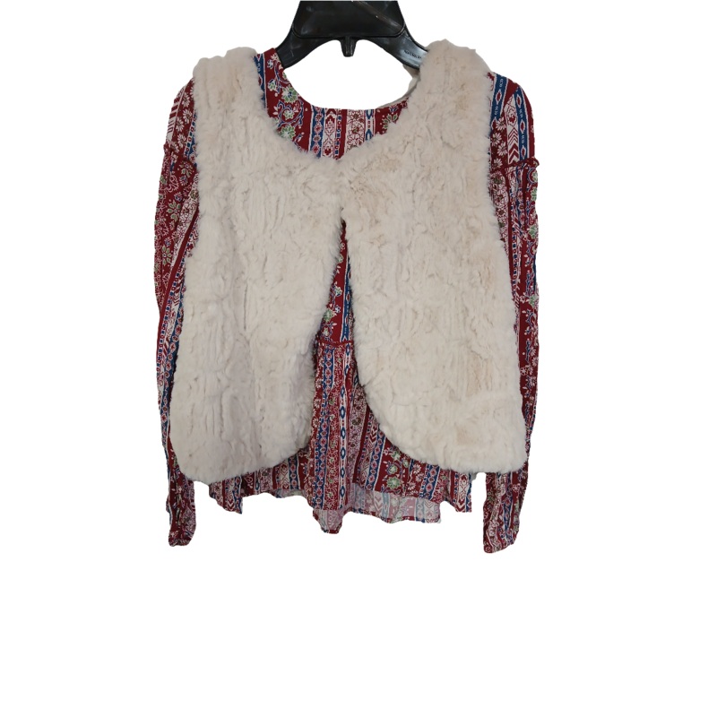 Speechless Kids Girl’s Multicolor Long Sleeve Blouse With Short Sleeve Jacket |Speechless Kids In Lebanon