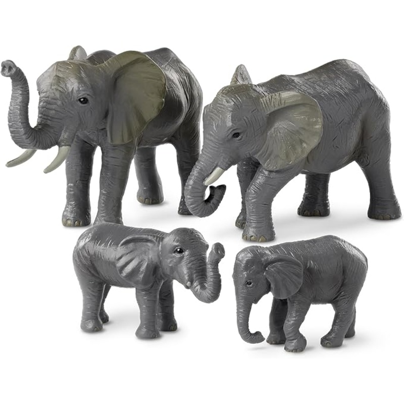 Terra by Battat 4 Pcs African Elephant Toys Family Set | Terra In Lebanon
