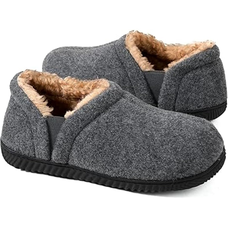 Zizor Men’s Charcoal Cozy Memory Foam Slippers | Zizor In Lebanon