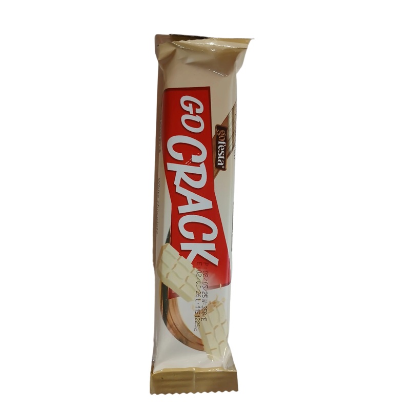 Go Festa Go Crack White Chocolate Filled With Crispy Rice 35g | Go Festa In Lebanon