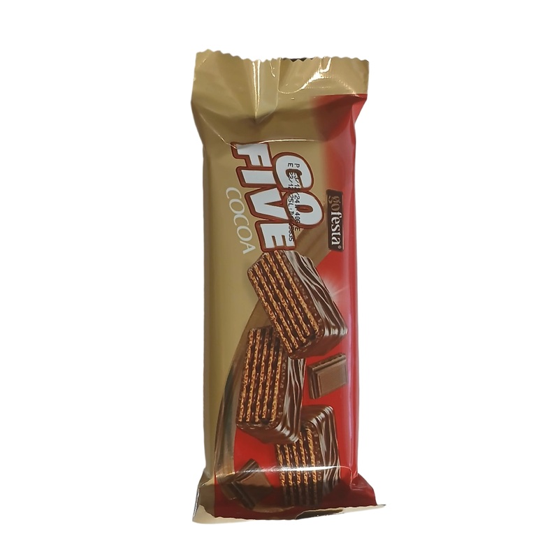 Go Festa Go Five Cocoa Milk Chocolate Coated Wafer Filled With Cocoa Cream 40g | Go Festa In Lebanon