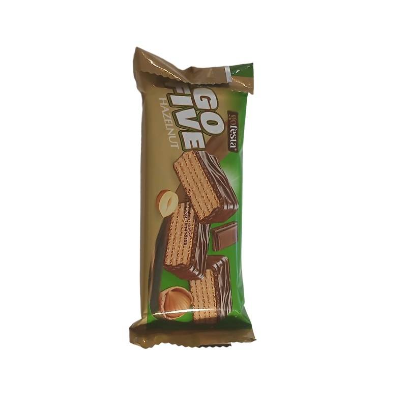 Go Festa Go Five Hazelnut Milk Chocolate Coated Wafer Filled With Hazelnut Cream 40g | Go Festa In Lebanon