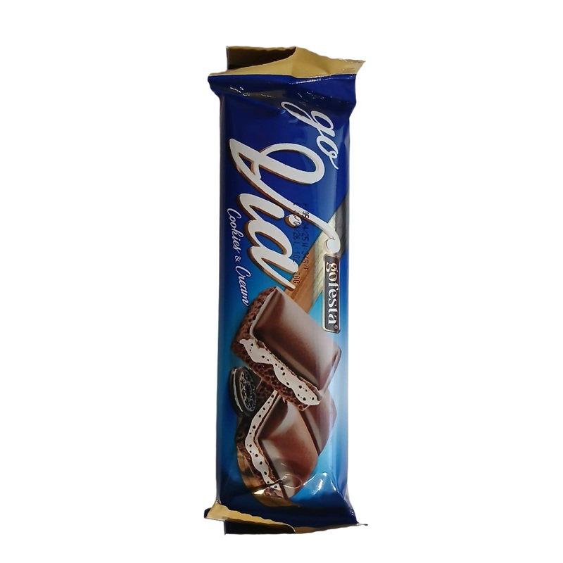 Go Festa Go Via Cookies & Cream Milk Chocolate With Milk Cream & Dark Biscuit Bar 34g | Go Festa In Lebanon