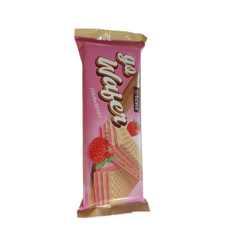 Go Festa Go Wafer Strawberry Wafer Filled With Strawberry Cream 80g | Go Festa In Lebanon