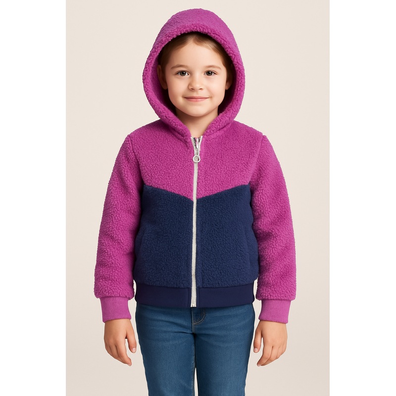 ID Ideology Girl’s Sherpa Zip-Up Fleece Jacket  |ID Ideology In Lebanon