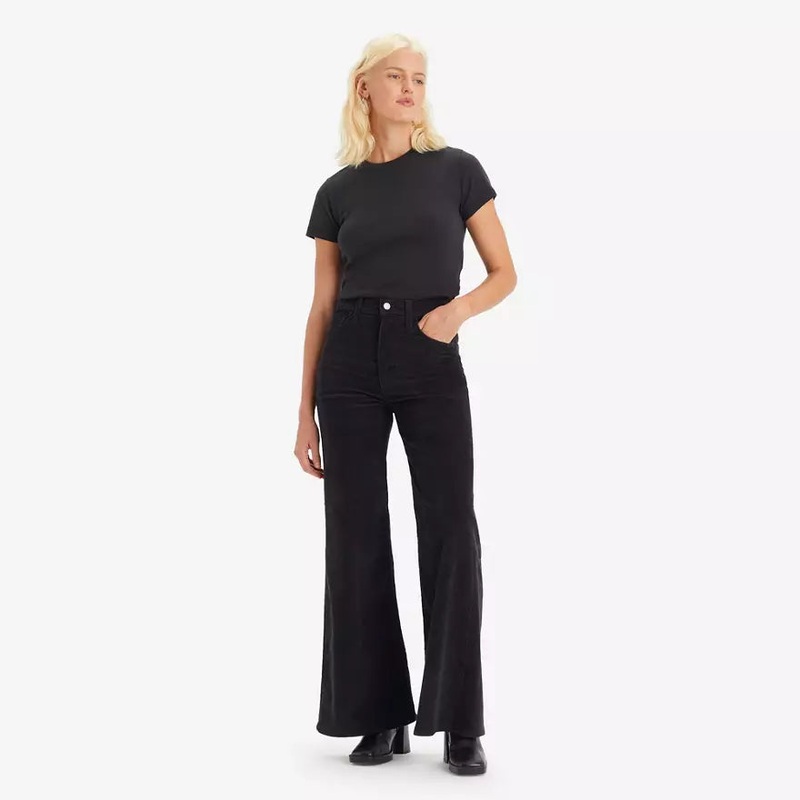 Levis Women’s Black Ribcage Bell Pant |Levis In Lebanon