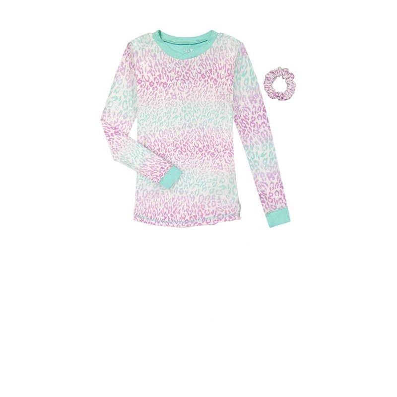 Max & Olivia Girl’s White Printed Pajama Top + Hair Tie |Max & Olivia In Lebanon