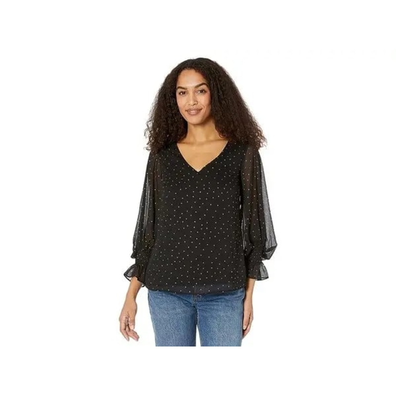 Vince Camuto Women’s Black Long-Sleeve Blouse | Vince Camuto In Lebanon