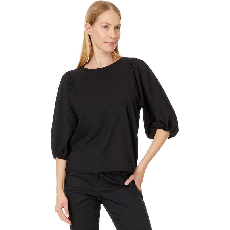 Vince Camuto Women’s Black Three-Quarter Sleeve Blouse | Vince Camuto In Lebanon