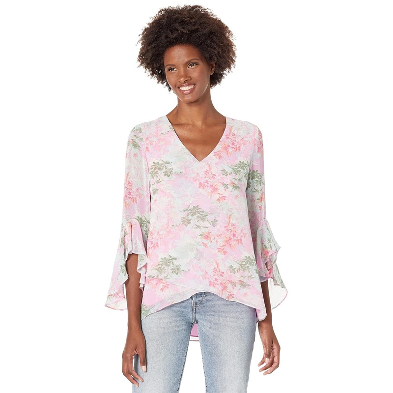 Vince Camuto Women’s Multicolor Large-Sleeve Blouse |Vince Camuto In Lebanon