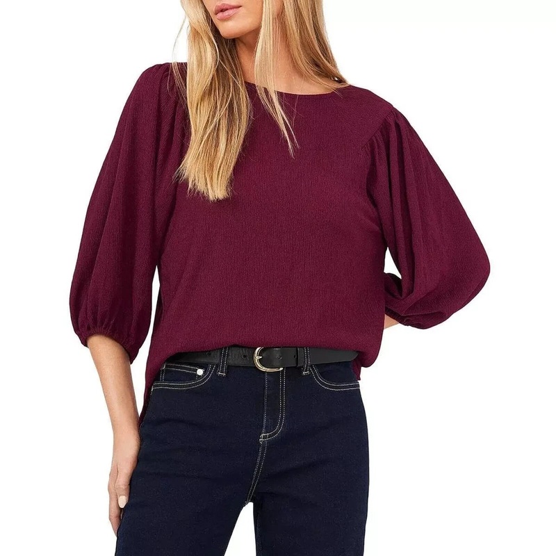 Vince Camuto Women’s Plum Puff Sleeve Knit Blouse | Vince Camuto In Lebanon