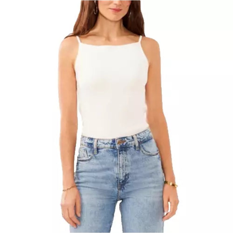 Vince Camuto Women’s White Sleeveless Tank Top |Vince Camuto In Lebanon