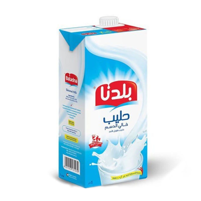 Baladna Skimmed Milk 1L | Baladna In Lebanon