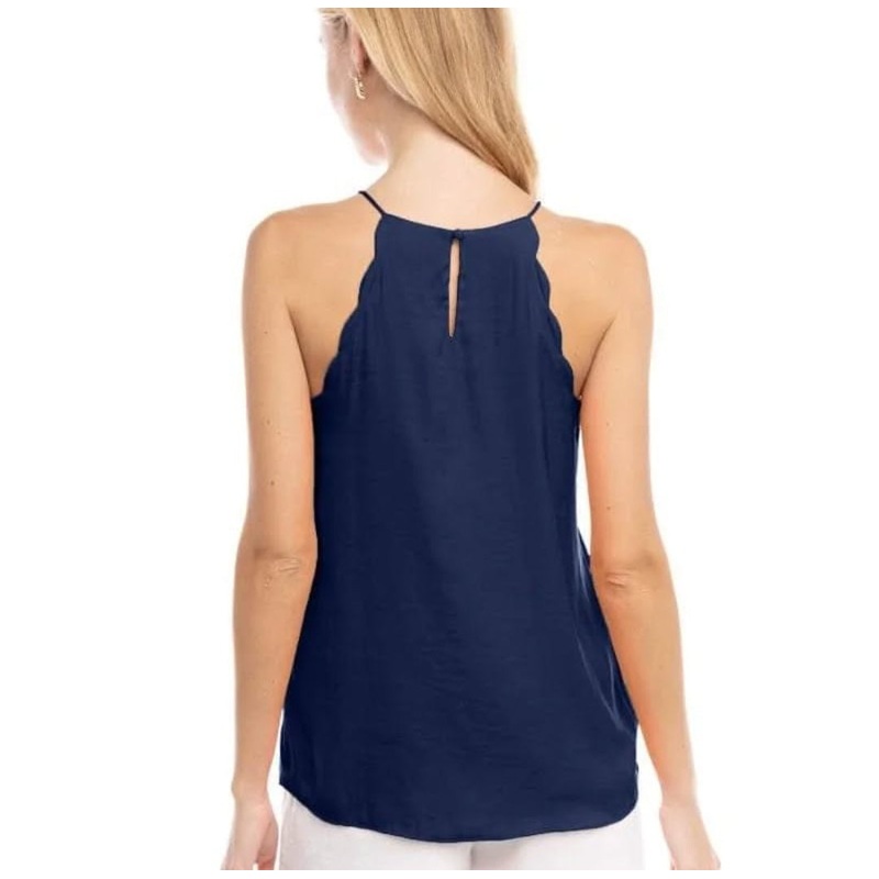 BCX Women’s Navy Blue Sleeveless Blouse |BCX In Lebanon