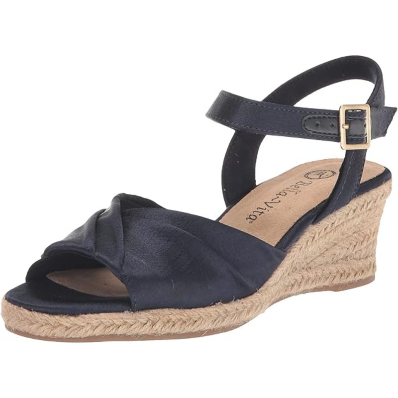 Bella Vita Women’s Navy Isabeth Wedge Heeled Sandal | Bella Vita in Lebanon