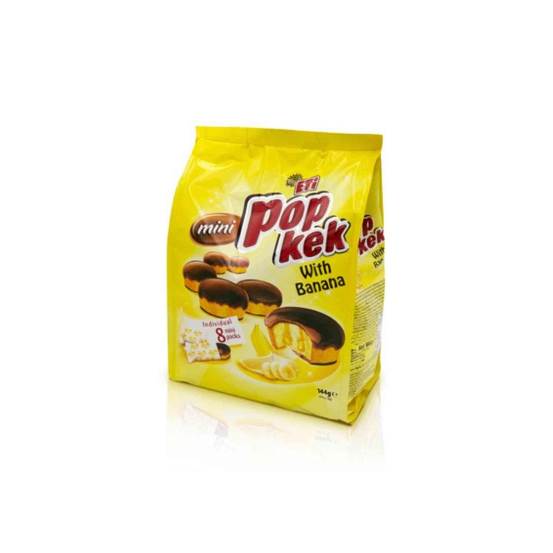 Eti Pop Kek With Banana Individual 8 Mini Packs 144g | Eti In Lebanon