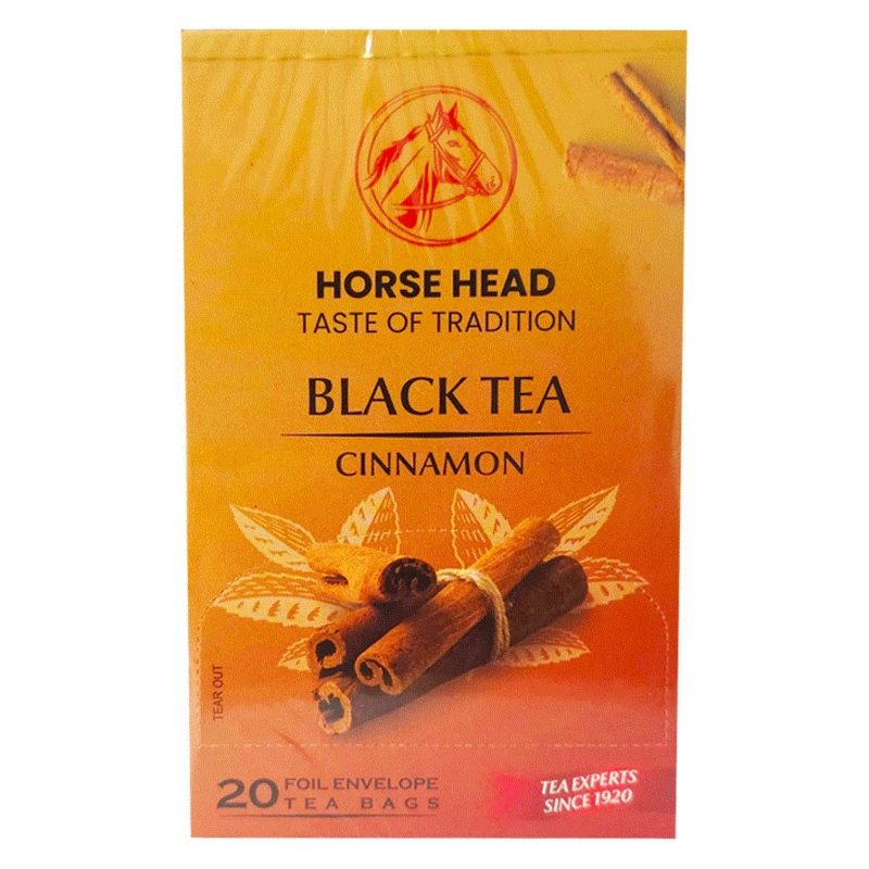 Horse Head Black Tea Cinnamon 20 Bags 40g | Horse Head In Lebanon