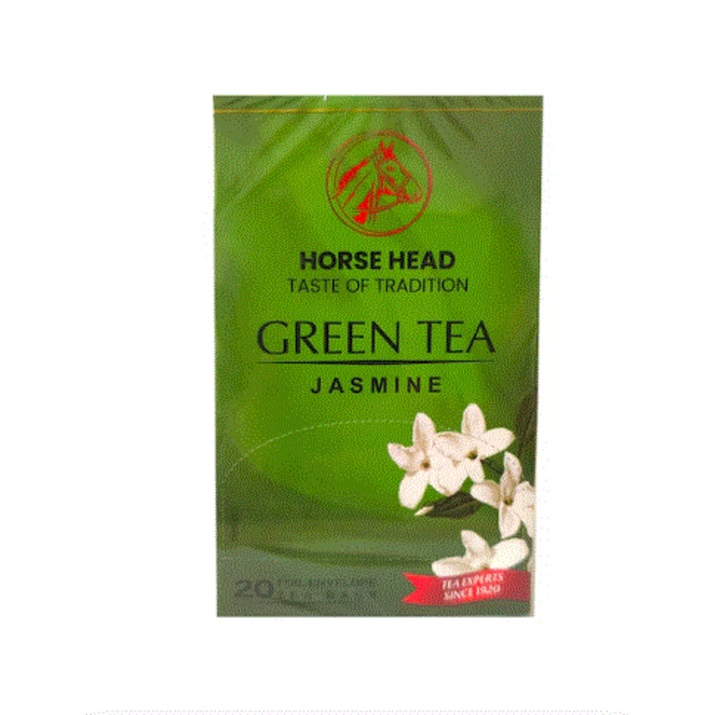 Horse Head Green Tea Jasmine 20 Bags 40g | Horse Head In Lebanon