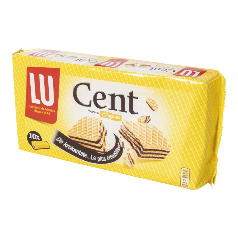 Lu Cent Wafers Original Chocolate x10
