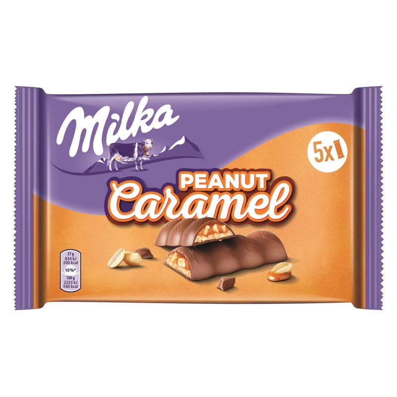 Milka Peanut Caramel Chocolate Bar 5×1 | Milka In Lebanon