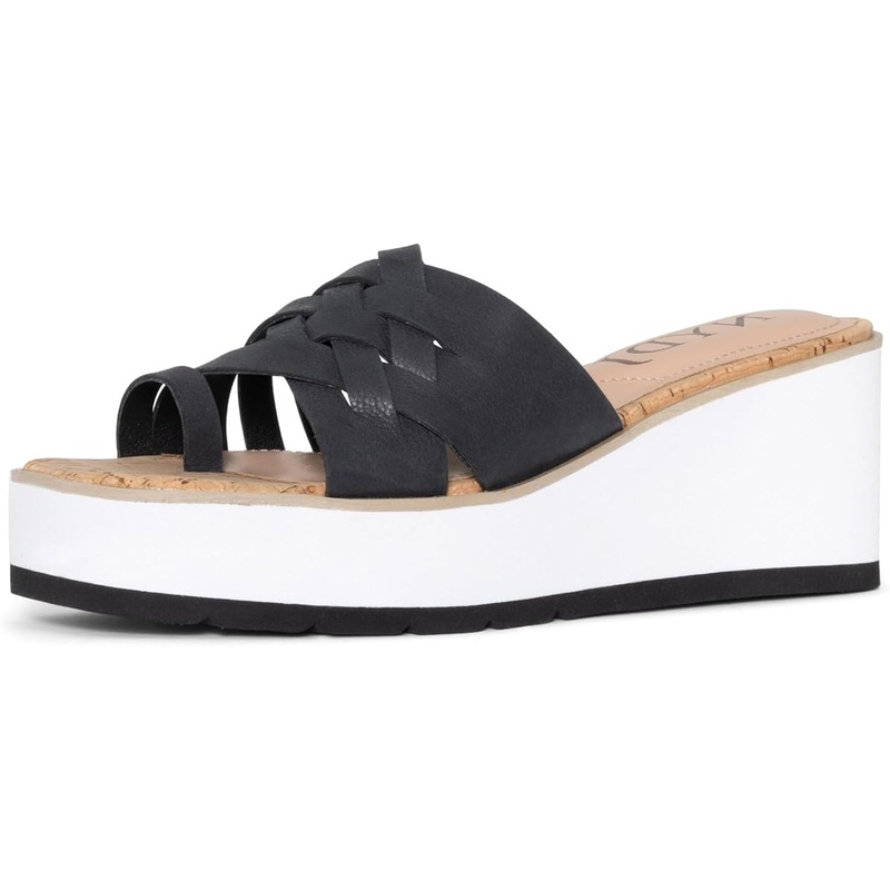 NYDJ Women’s Black Reesie Wedge Slipper | NYDJ in Lebanon