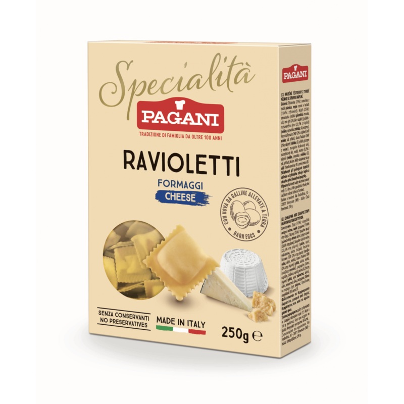 Pagani Specialit Ravioletti Formaggi Cheese 250g | Pagani In Lebanon