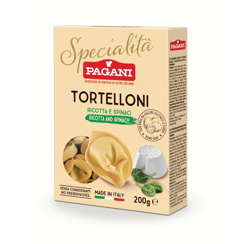 Pagani Specialit Tortelloni Ricotta & Spinach 200g | Pagani In Lebanon