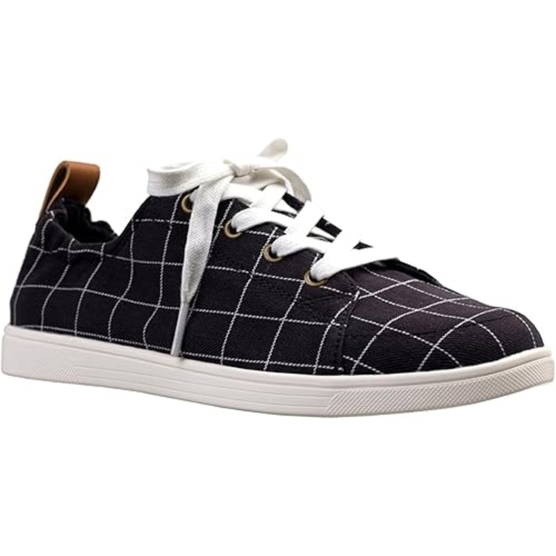 Spenco Women’s Black Windowpane Sneaker | Spenco in Lebanon