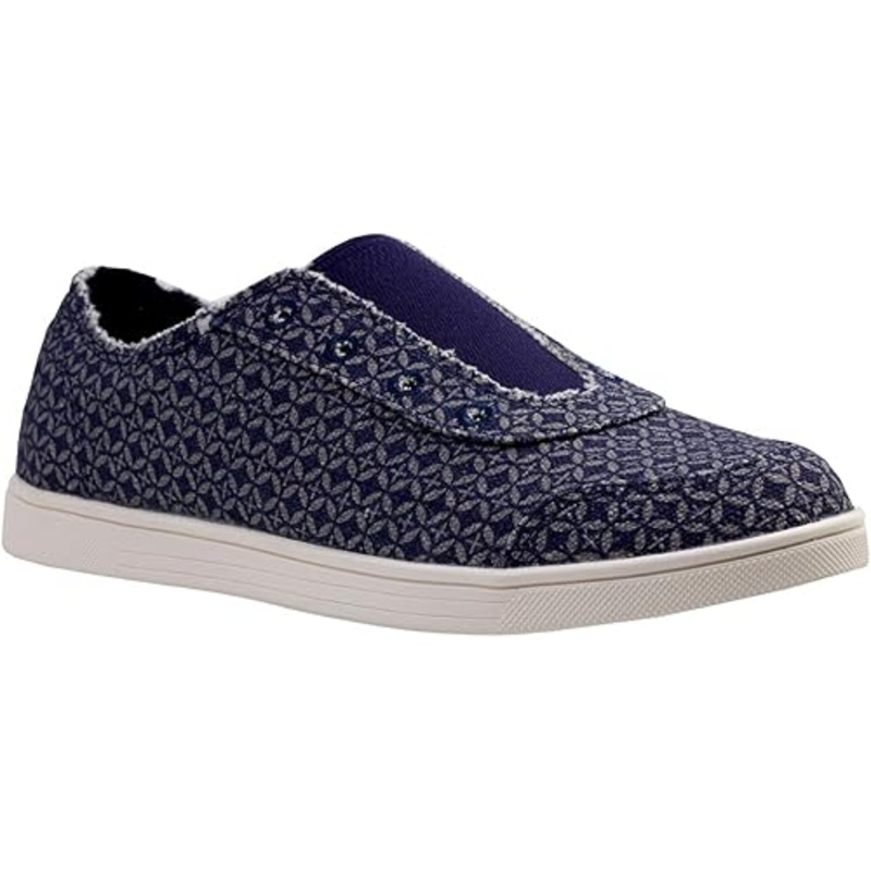 Spenco Women’s Navy Santa Maria Batik Sneaker | Spenco in Lebanon
