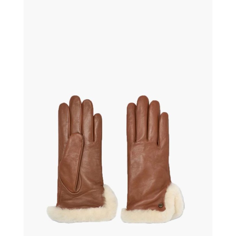 UGG Women’s Camel Leather Gloves |UGG In Lebanon