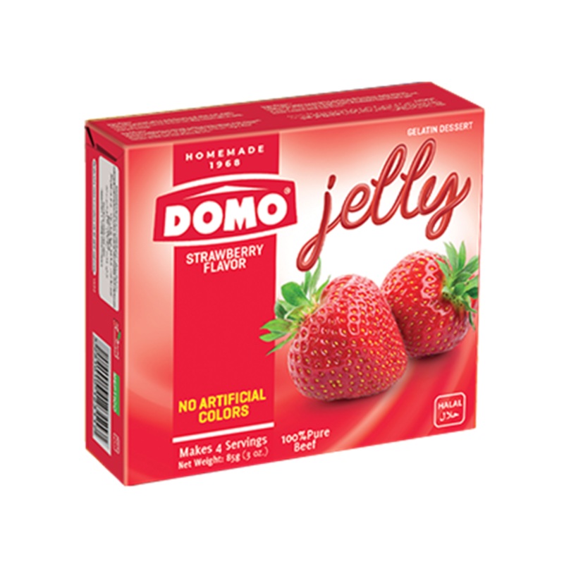 Domo Jelly Strawberry Flavor 85g | Domo In Lebanon