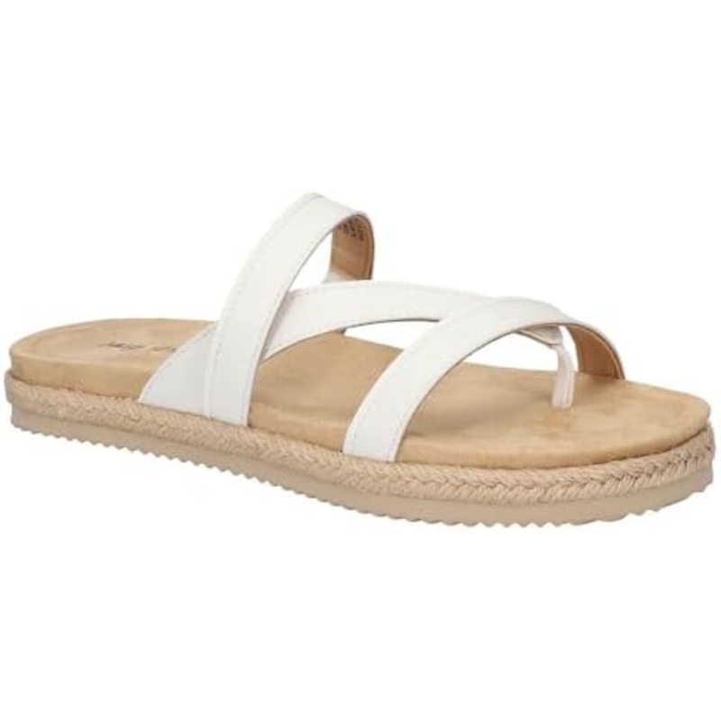 Easy Street Women’s White Song Slide Slipper |Easy Street  In Lebanon