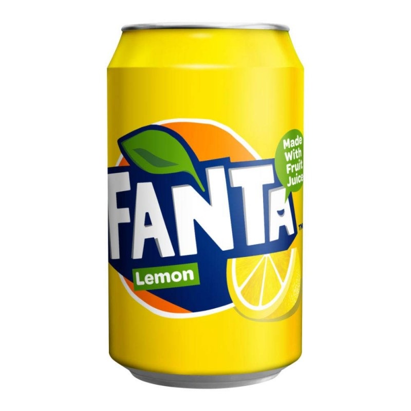 Fanta Lemon Soda Drink Can 355ml